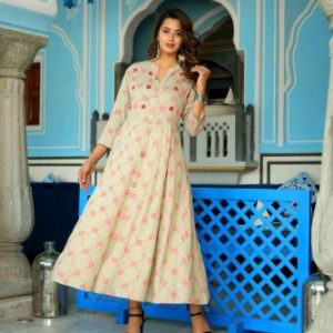 Turpai Womens Anarkali Kurti